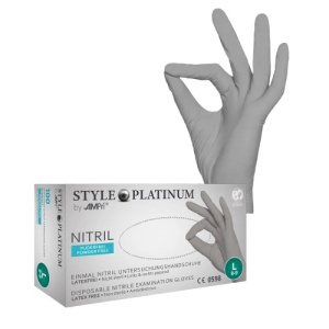 Manusi nitril Gri Style PLATINUM
