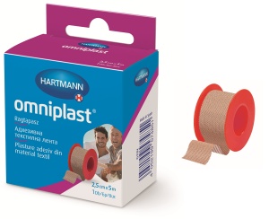 Plasture adeziv pe suport textil Omniplast