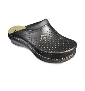 Saboti medicali, unisex, din piele, negru, Leon PU100 - Img 4