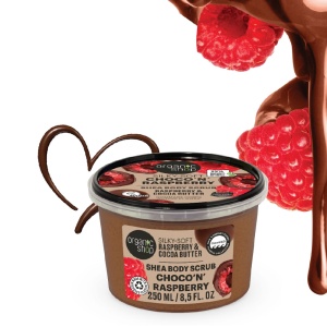 Scrub de corp Organic Shop cu zmeura si cacao 250 ml - Img 2
