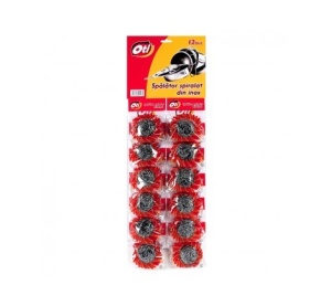 Spalator spiralat din inox OTI, 12 buc./blister