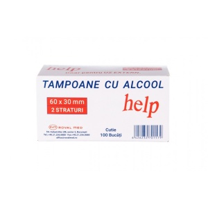 Tampoane PPSB 65 x 30mm cu alcool