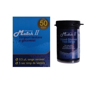 Teste pentru masurarea glicemiei OKMeter MatchII