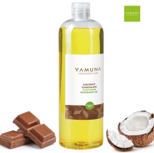 Ulei anticelulitic pentru fermitate, hidratare si relaxare cu ciocolata si cocos (plante) Yamuna 1 L