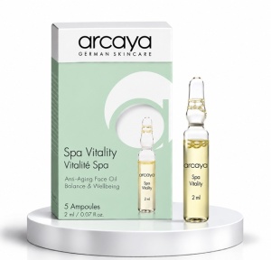 Arcaya SPA Vitality - Fiole bifazice anti-aging cu ulei de argan si portocala salbatica, 5 buc x 2 ml