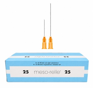 Canula Meso-Relle - ac intradermic 25Gx40 mm, ac pilot 23Gx25 mm