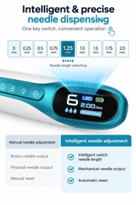 Hydra Pen H6 wireless cu rezervor pentru ser, sistem de dozare si fototerapie LED - Img 4