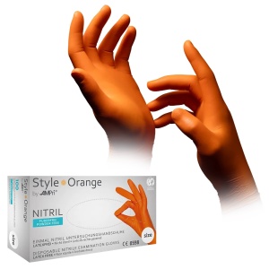 Manusi nitril Portocalii Style Orange - Img 2