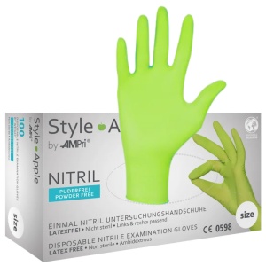 Manusi nitril Verde Green Apple