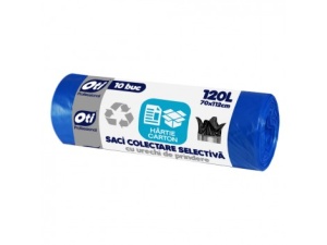 Saci colectare selectiva 120L, hartie/carton, OTI Professional
