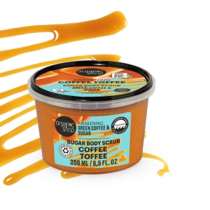 Scrub de corp Organic Shop cu cafea verde si zahar 250 ml - Img 2