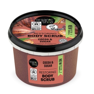 Scrub de corp Organic Shop cu zahar si cacao 250 ml
