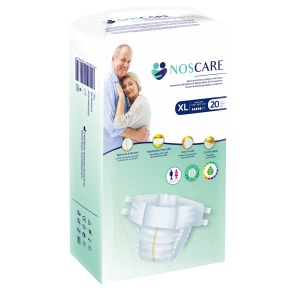 Scutece de incontinenta cu aripioare, Marimea XL, 20 bucati, Noscares