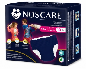 Scutece de incontinenta tip chilot, Junior Nr. 7, 19–35 kg, 10 buc, Noscares