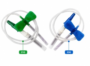 Set pentru recoltare sange tip fluturas cu ac si adaptor Luer Lock