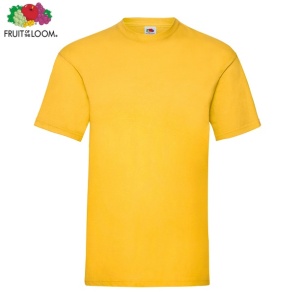 Tricou Bumbac Valueweight Fruit of the Loom - Galben 165gr