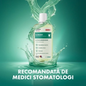 Apă de gură mentolată cu clorhexidină, 500 ml KLINTENSIV - Img 5