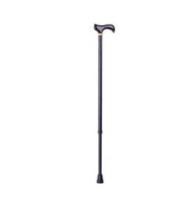 Baston reglabil din aluminiu, maner lemn, RP148