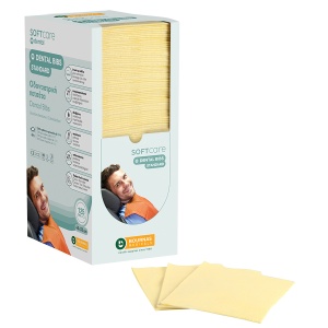 Bavete Stomatologice in cutie tip Dispenser - 125 buc, GALBEN PAI