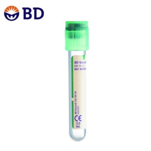 BD Vacutainer plasma dop verde 2 ml
