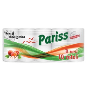 Hartie igienica 3 straturi aroma piersica Pariss
