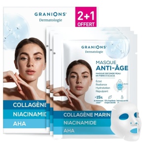 LGN Masca de fata Anti-Age Radiance (3 buc) – Efect de stralucire si fermitate instanta - Granions Franta