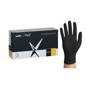 Manusi nitril nepudrate EasyCare Flex Negre
