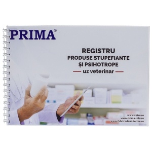 Registru veterinar pentru produse stupefiante si psihotrope A4, 100 file
