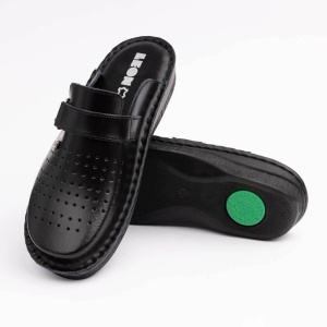 Saboti medicali, de barbati, din piele, negru, Leon V230M - Img 4