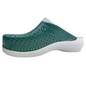 Saboti medicali, unisex, din piele, verde, Leon PU100 - Img 2