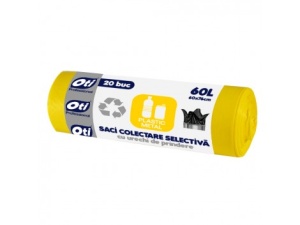 Saci colectare selectiva 60L, plastic/metal, OTI Professional