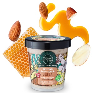 Scrub de corp Organic Shop Body Desserts cu ulei de migdale, scortisoara si miere 450 ml - Img 2