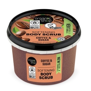 Scrub de corp Organic Shop cu zahar si cafea 250 ml