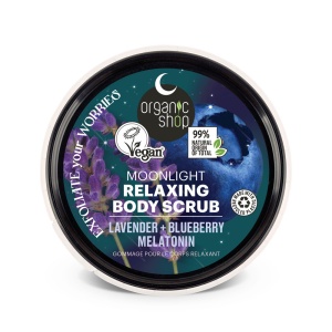 Scrub de corp relaxant Organic Shop cu lavanda, afine si melatonina 250 ml - Img 3