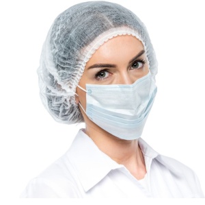 Bonete de unica folosinta CU DUBLU ELASTIC ALBE