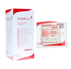 Comprese sterile tifon Kompri Lux S, 7,5 cm X 7,5 cm - 5 buc/plic