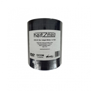 DVD-R 16X 4.7GB full printabil alb mat - HertzMed- set 100 buc - Img 2