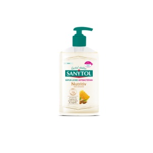 SANYTOL Sapun Lichid Antibacterian Nutritiv – Lapte de Migdale si Laptisor de Matca, 250 ml