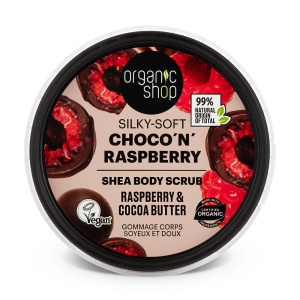 Scrub de corp Organic Shop cu zmeura si cacao 250 ml - Img 3