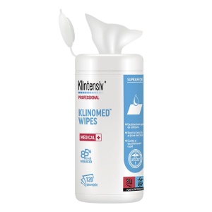Servetel dezinfectant suprafete, 85% alcool, TUB 120 bucati KLINOMED WIPES