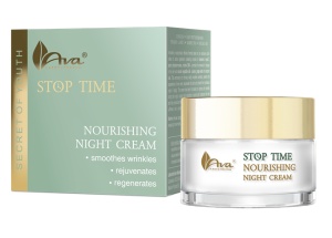 Stop Time - Nourishing night cream - Crema de noapte cu colagen marin pentru ten uscat si matur