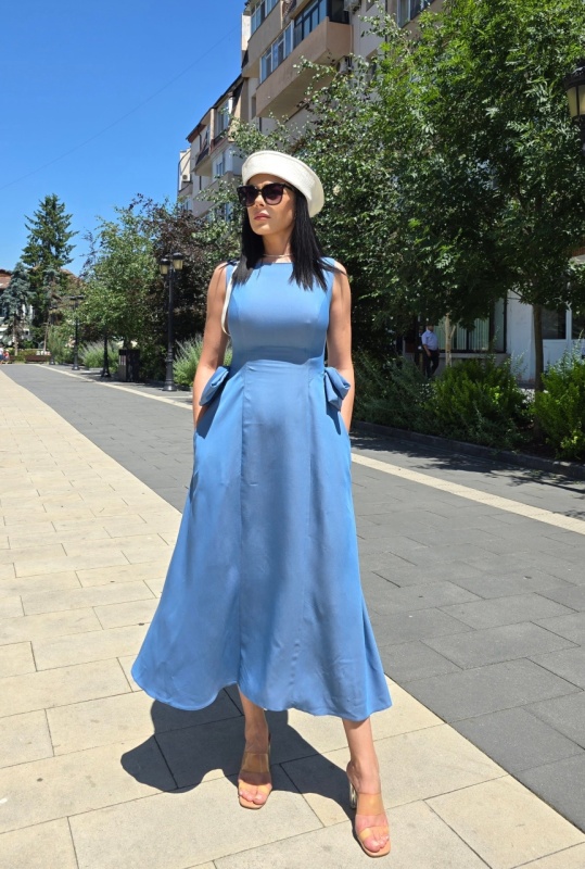 ROCHIE MIDI CU FUNDITE DECORATIVE IN TALIE SELENA