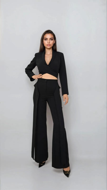 PANTALONI CU PANGLICI LATERALE JANE