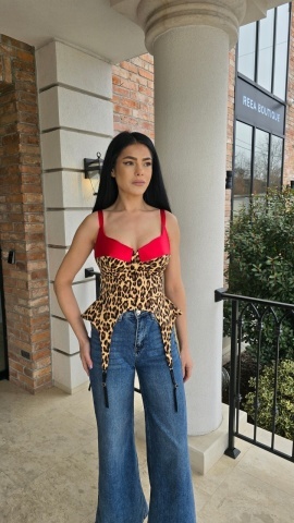 Corset damă animal print – (Nola) - Img 2