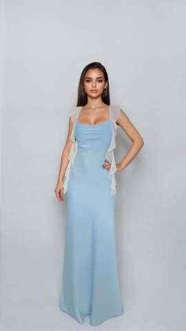 ROCHIE LUNGA PE BIE CU VOLANE GABRIELLE - Img 2