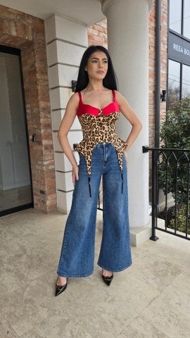 Corset damă animal print – (Nola) - Img 3