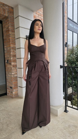 PANTALONI ELEGANTI LARGI MARO ALTO - Img 2