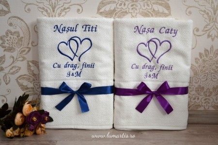 Set 2 prosoape personalizate - P02