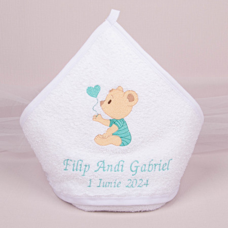 Prosop bebe personalizat 04 - „Prima Băiță cu Nașii”