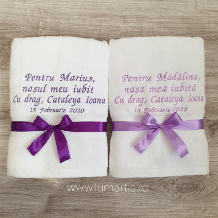 Set 2 prosoape personalizate - P49